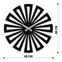 Wallity Enzoclock - S003 Reloj de Pared Decorativo de Metal Negro